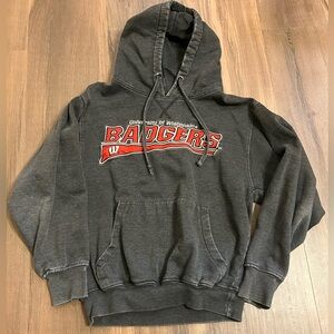 Wisconsin Badger Gray Hoodie S